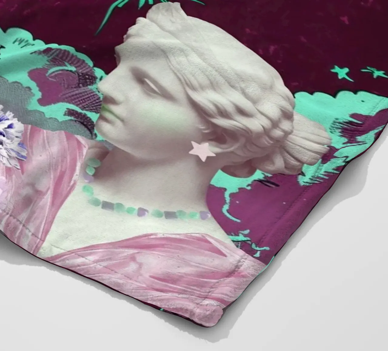 Purple Celestial Maximalist Art coperta in pile da GraceDigitalArtCo