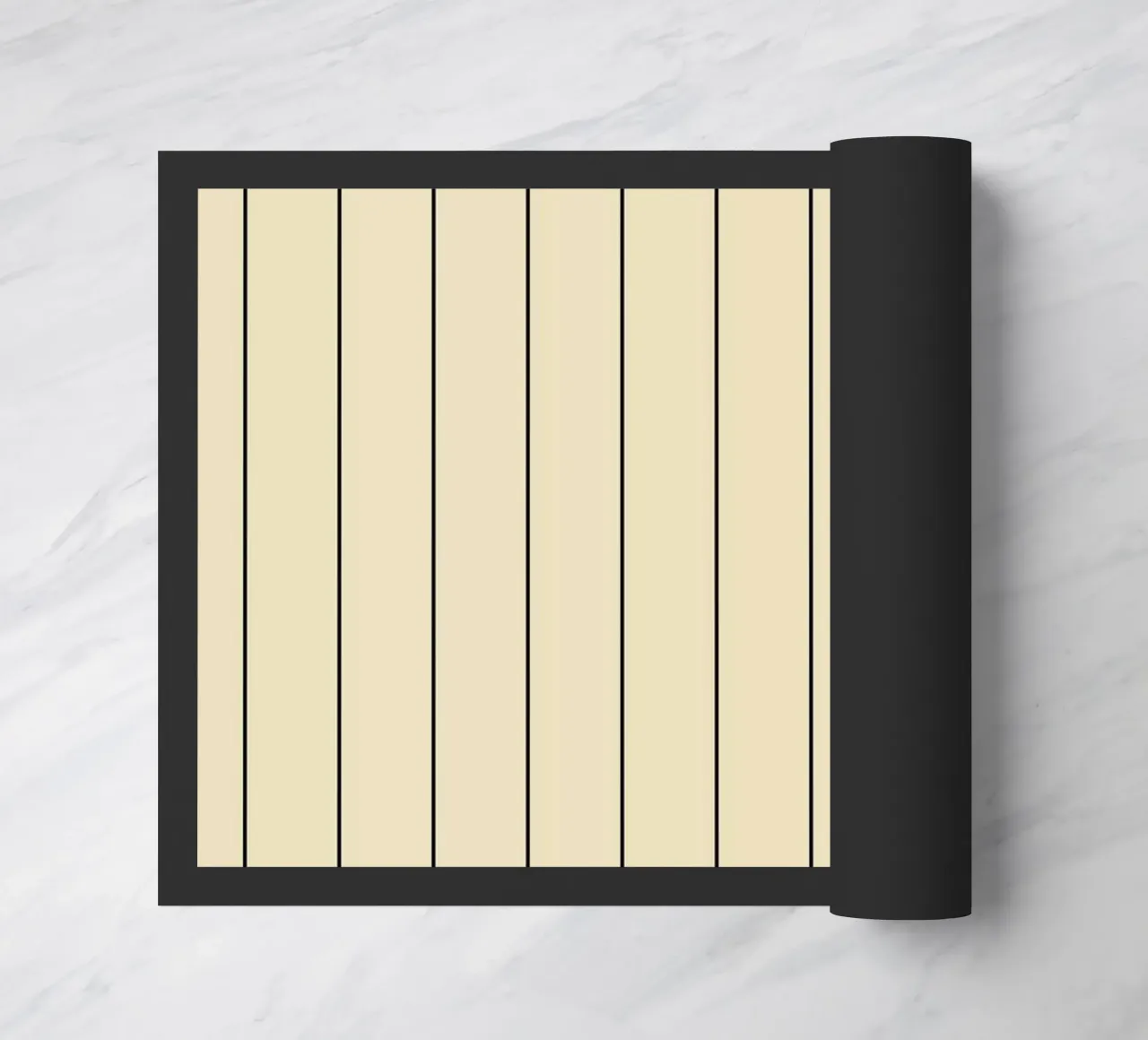 Minimal Basic Classic Stripes | Nero su Beige zerbino da Beauty in Simplicity