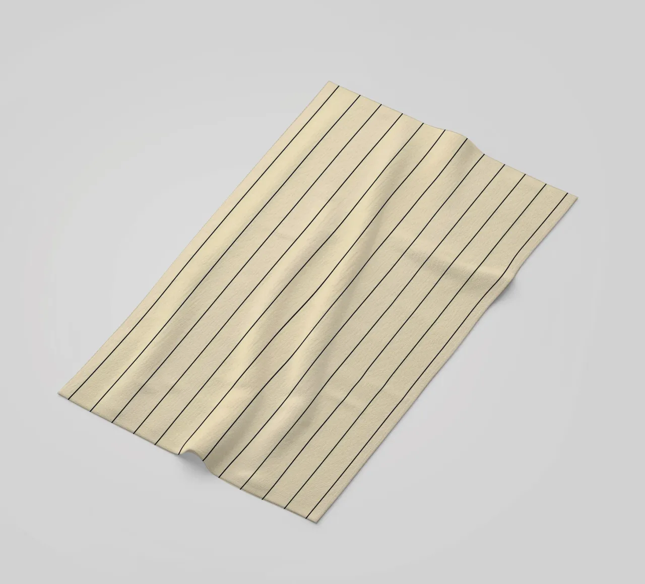 Minimal Basic Classic Stripes | Nero su Beige telo mare da Beauty in Simplicity