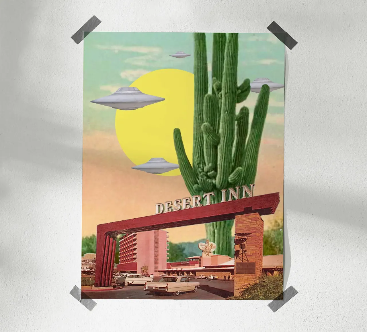 Desert Inn poster con telaio in plastica da MsGonzalez