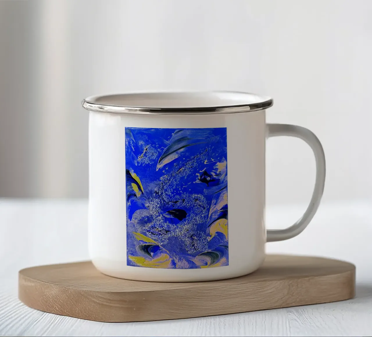 IDEAL GIFT 68 invers. tazza in smalto da Thierry Vobmann Abstract painting