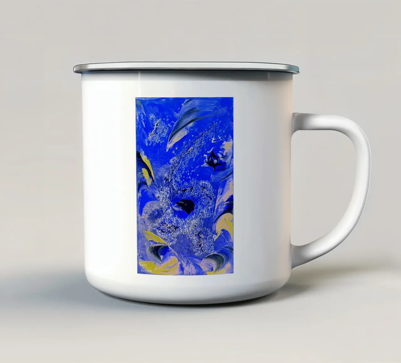 IDEAL GIFT 68 invers. tazza in smalto da Thierry Vobmann Abstract painting