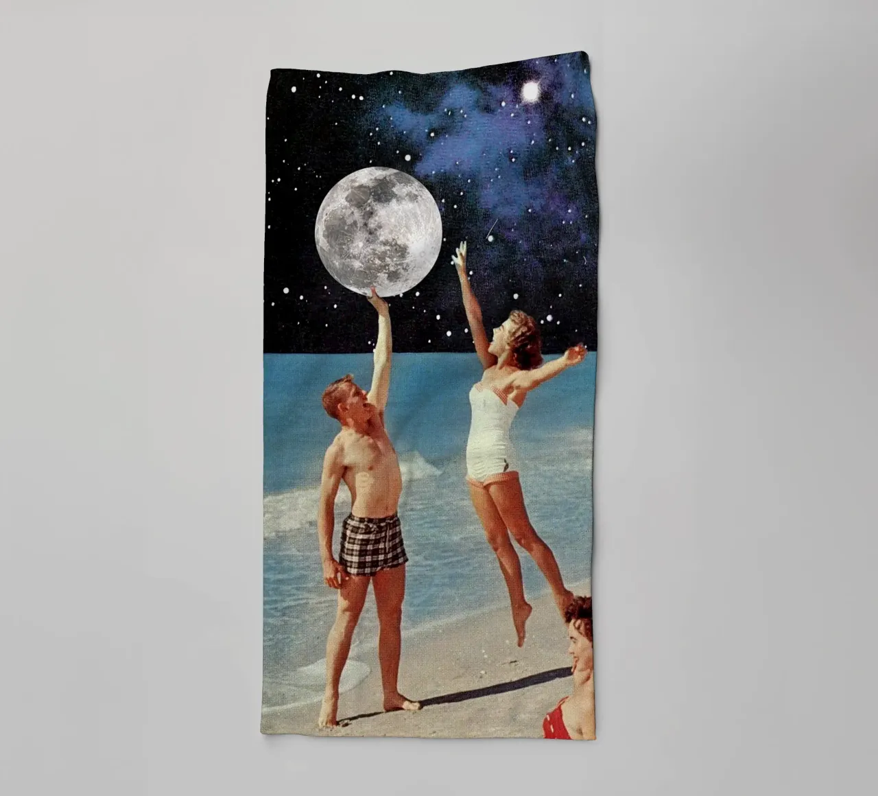 Reaching for the Moon asciugamano da bagno da MsGonzalez