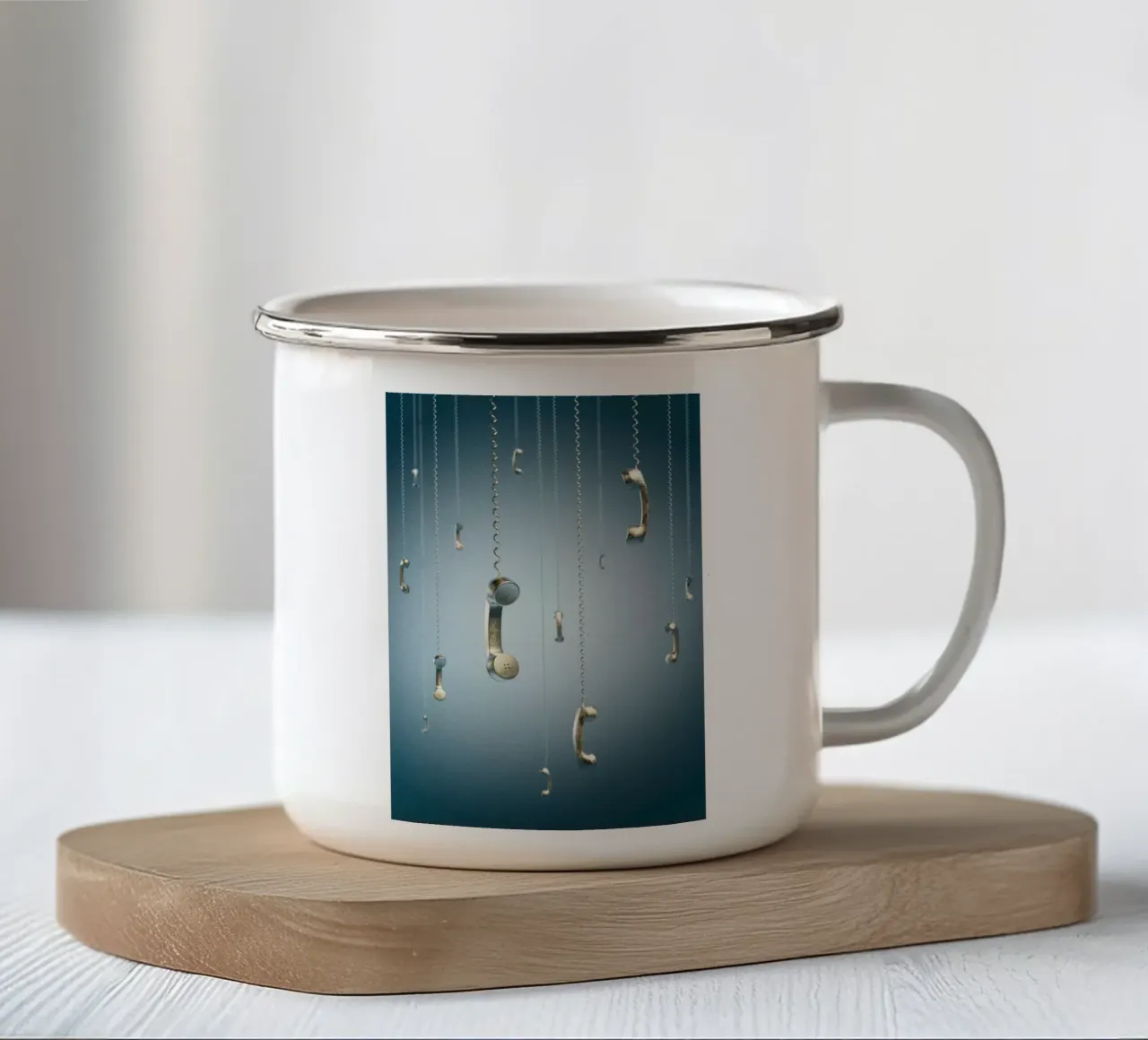 Connessioni tra cielo e terra tazza in smalto da undarstellbar Christliche Poster
