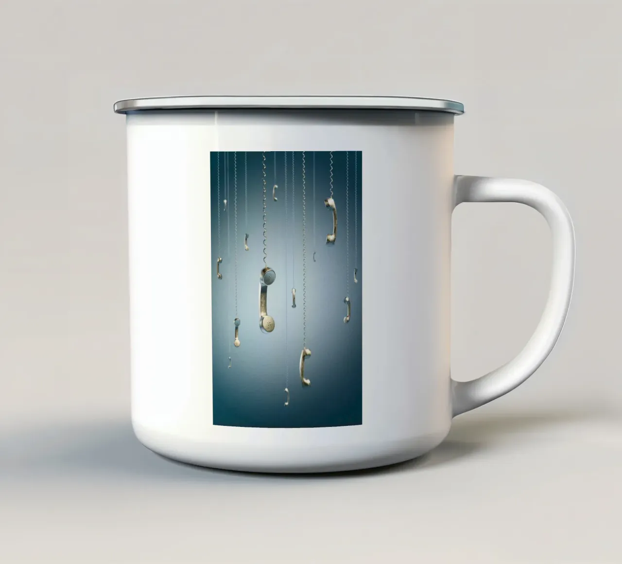 Connessioni tra cielo e terra tazza in smalto da undarstellbar Christliche Poster