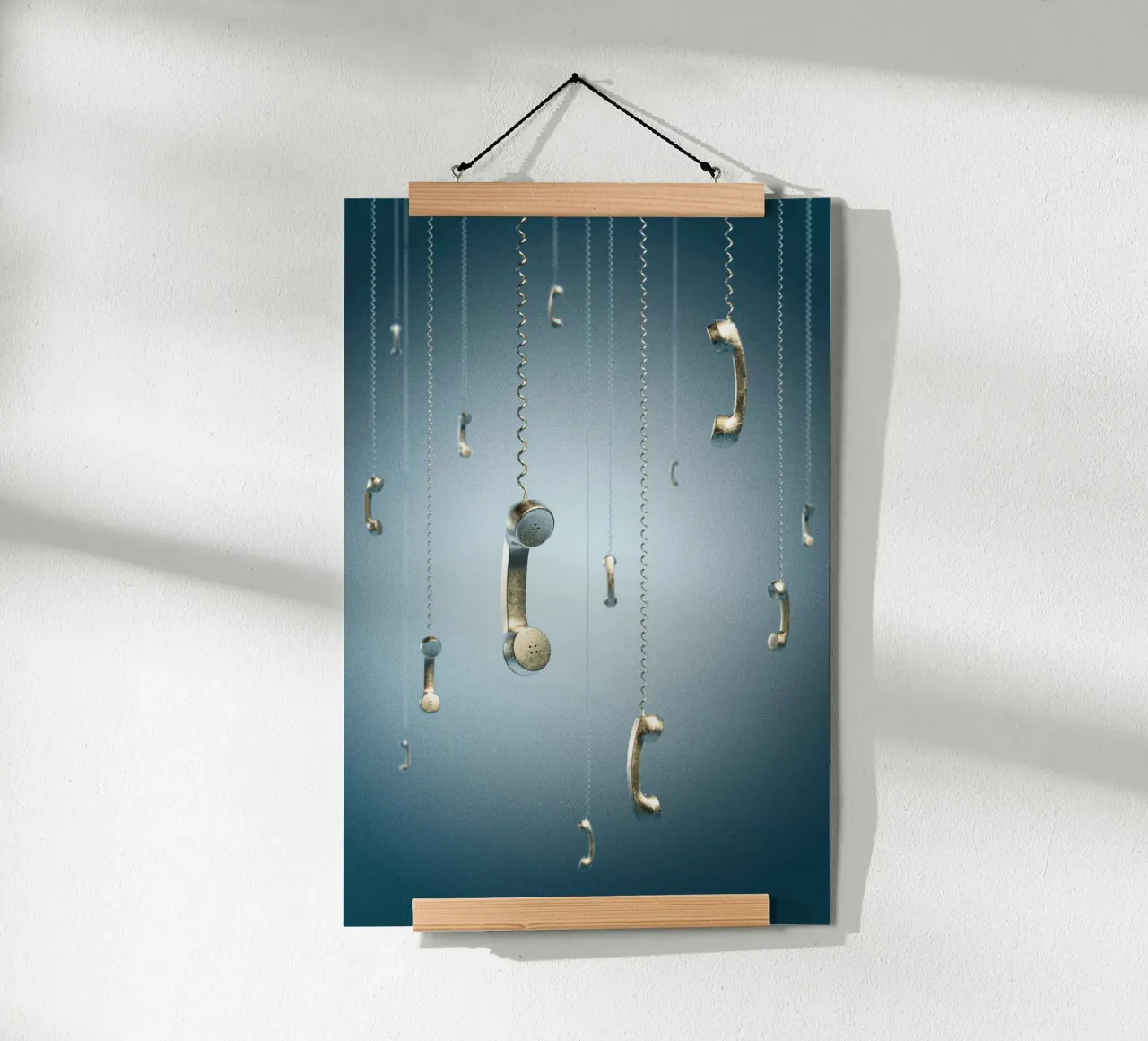 Connessioni tra cielo e terra poster con telaio in plastica da undarstellbar Christliche Poster