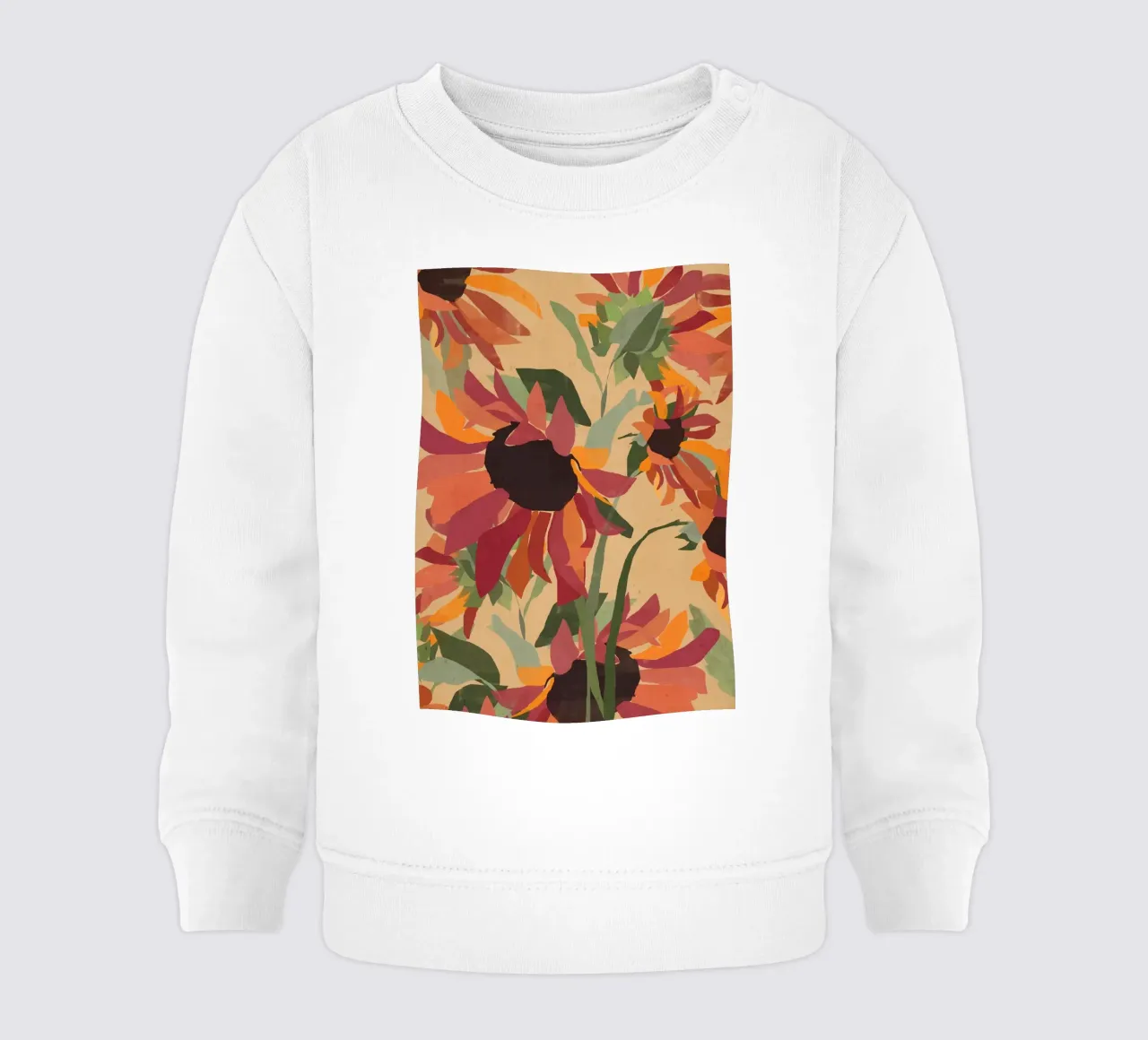 Girasoli 7 felpa neonato da ThingDesign