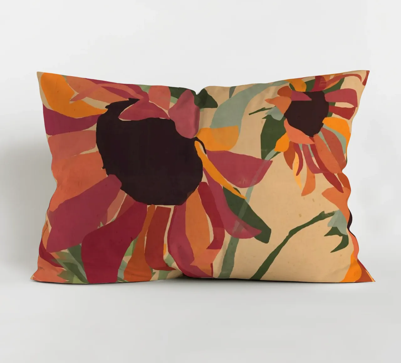 Sunflowers 7 decorative cushion by ThingDesign