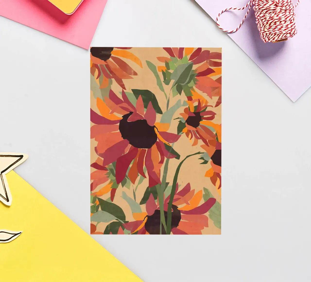 Sonnenblumen 7 Sticker von ThingDesign