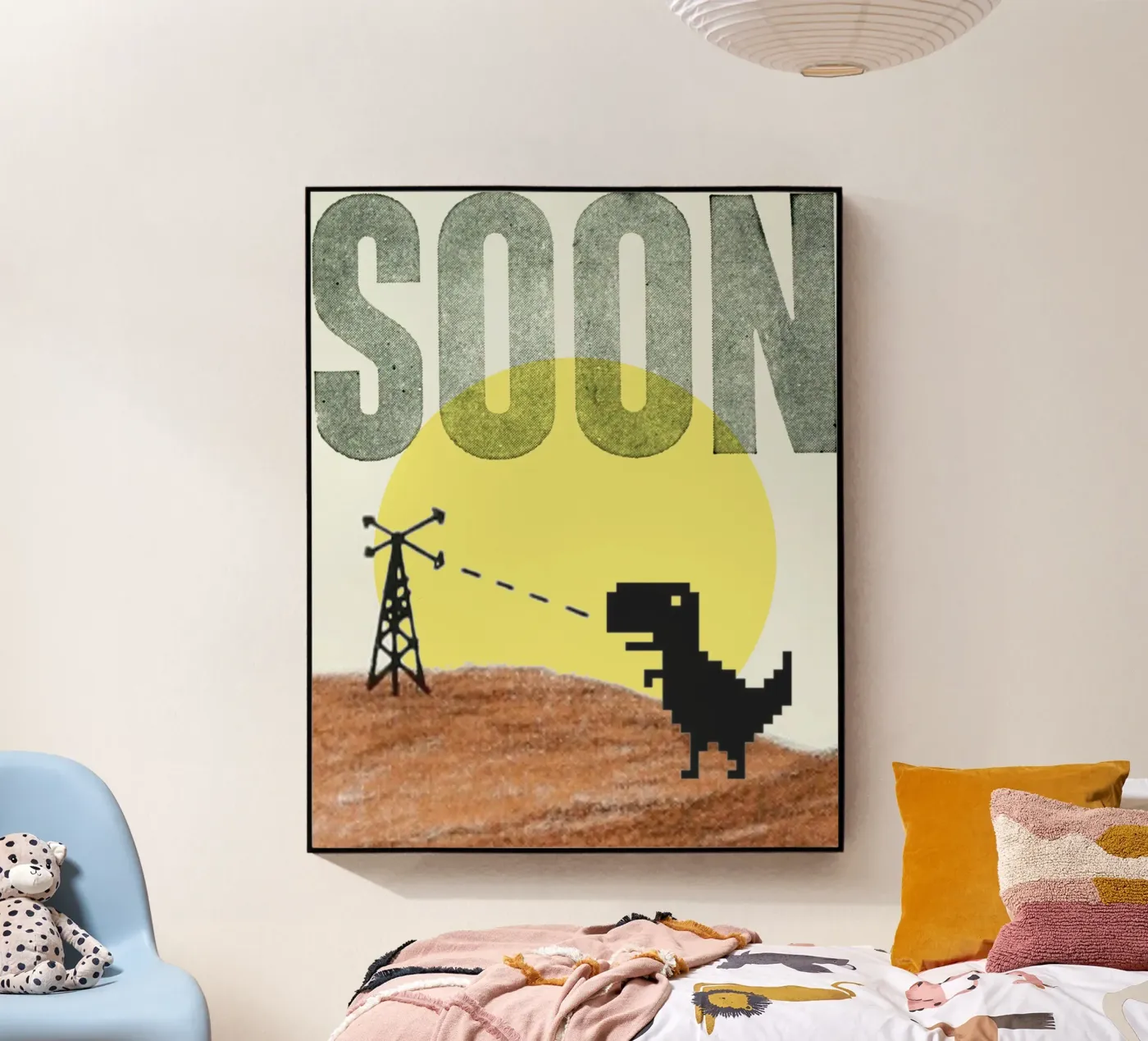 Soon (Internet Dinosaur) acrylic glass by MsGonzalez