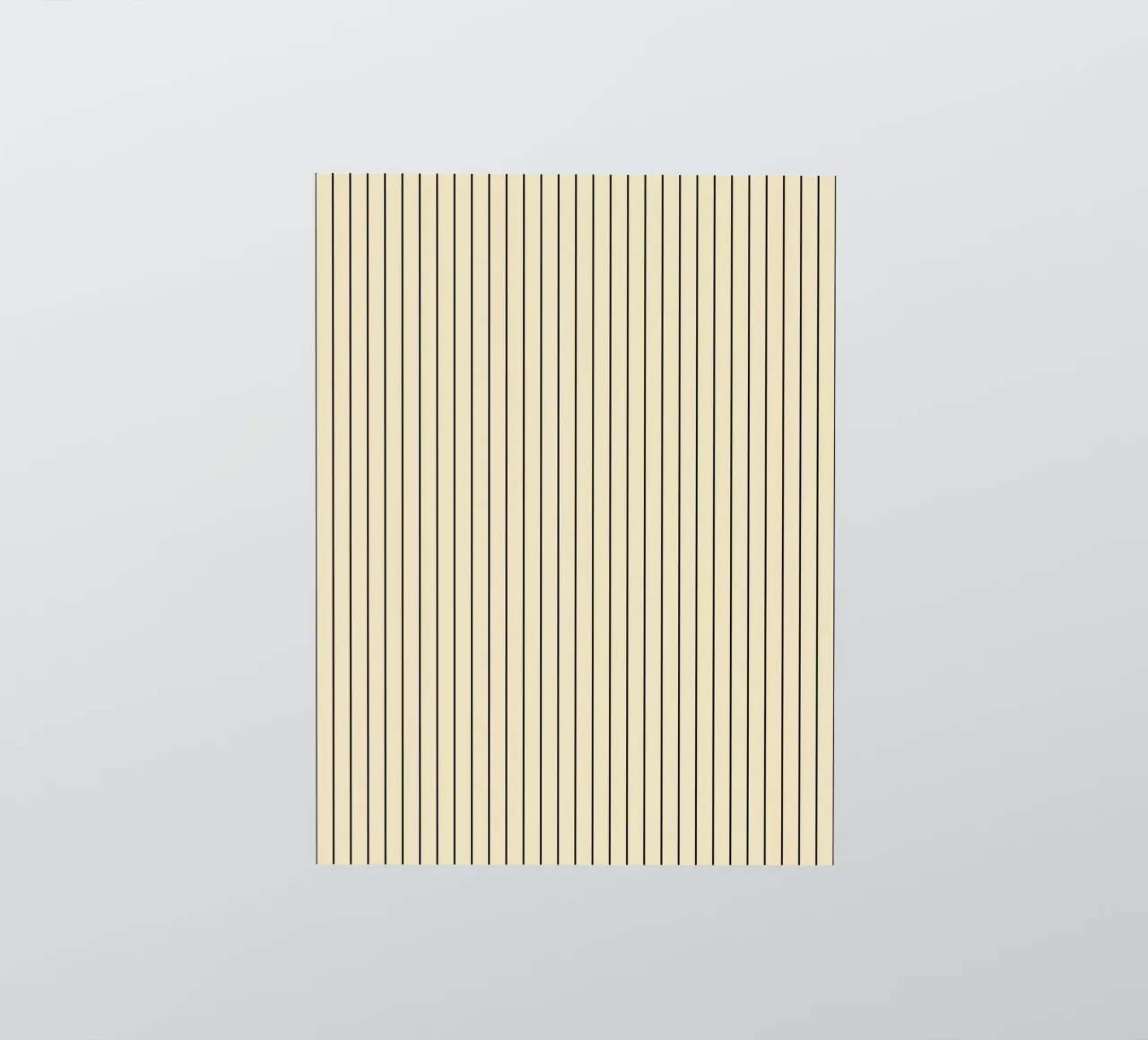 Minimal Basic Klassischer Nadelstreifen | Schwarz auf Beige Sticker von Beauty in Simplicity
