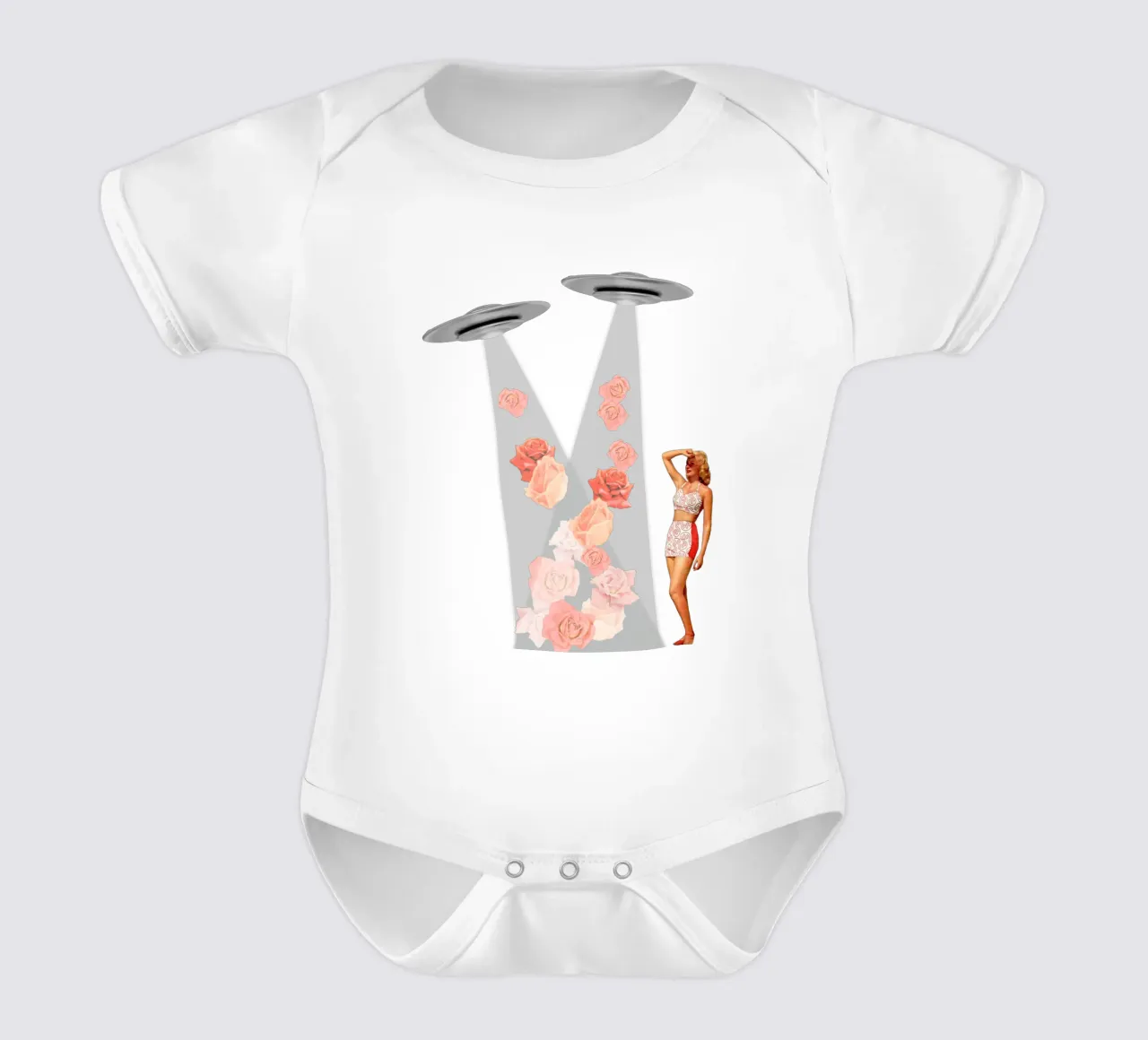 Spring is coming (Flower Power) body neonato maniche corte da MsGonzalez