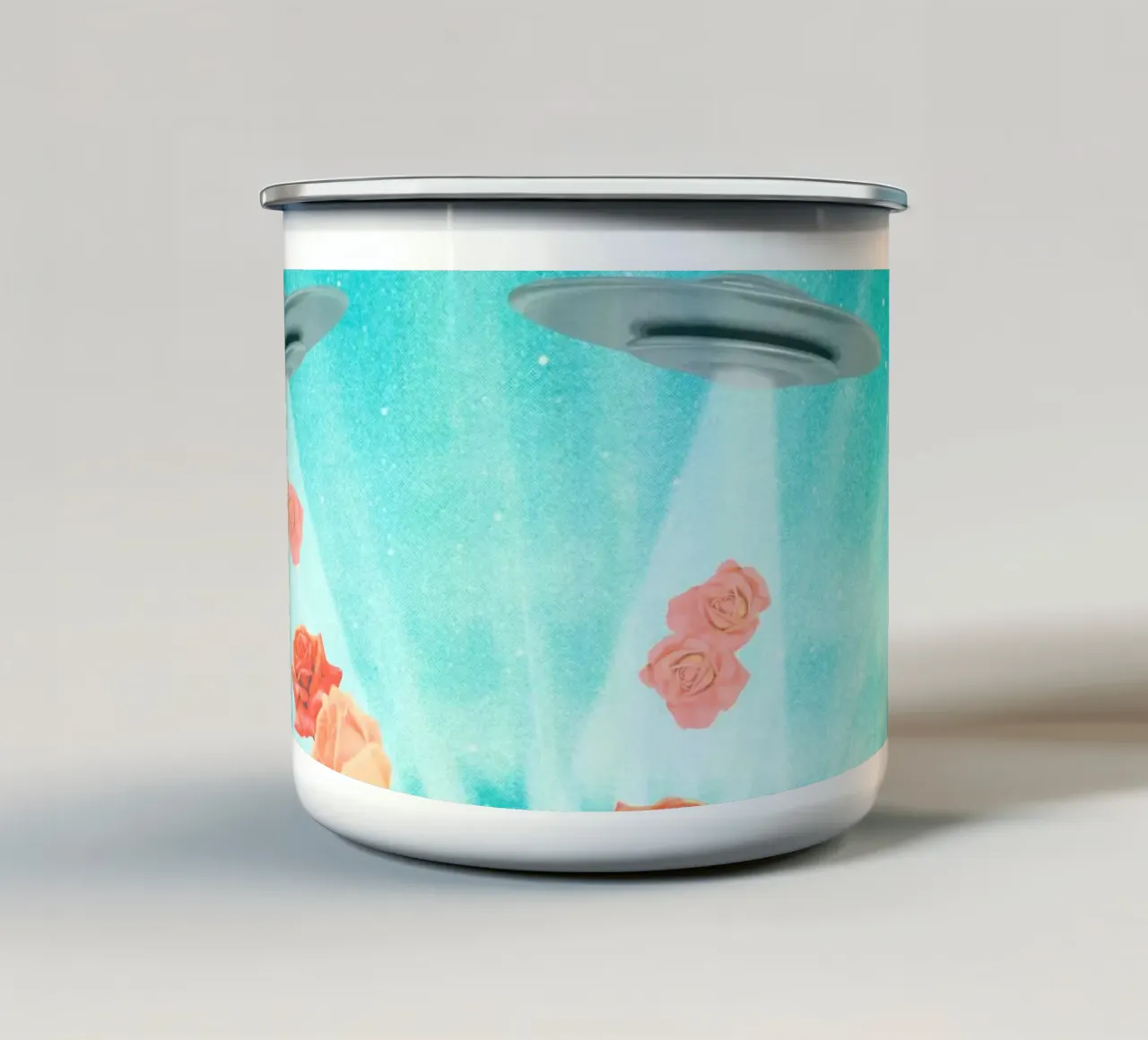 Spring is coming (Flower Power) tazza in smalto da MsGonzalez