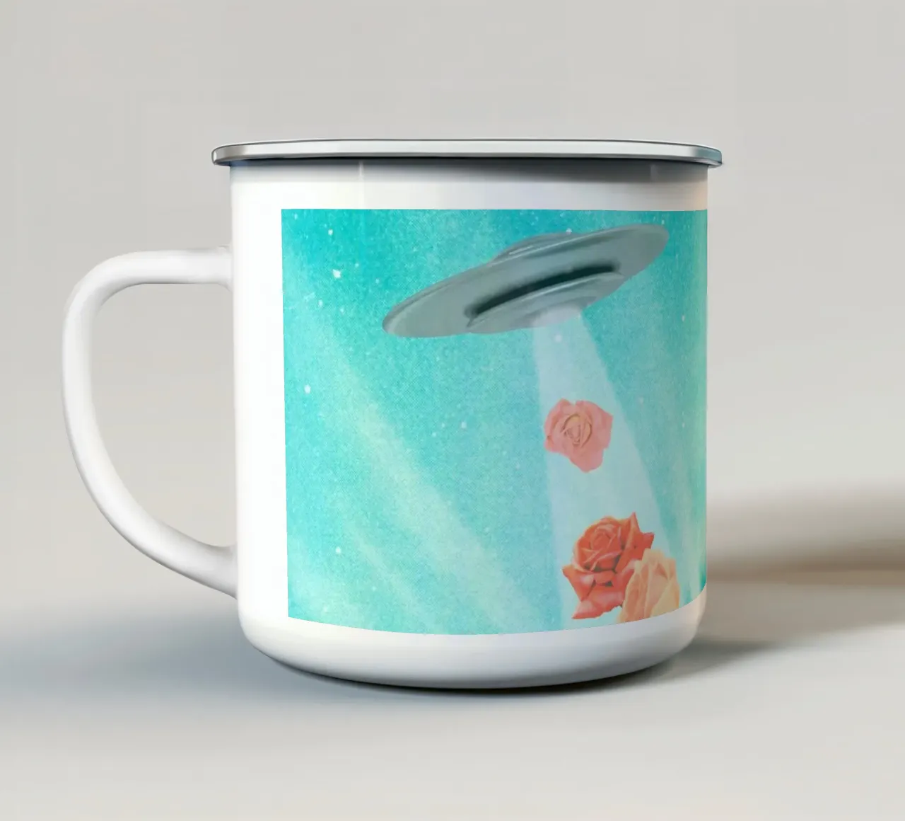 Spring is coming (Flower Power) tazza in smalto da MsGonzalez