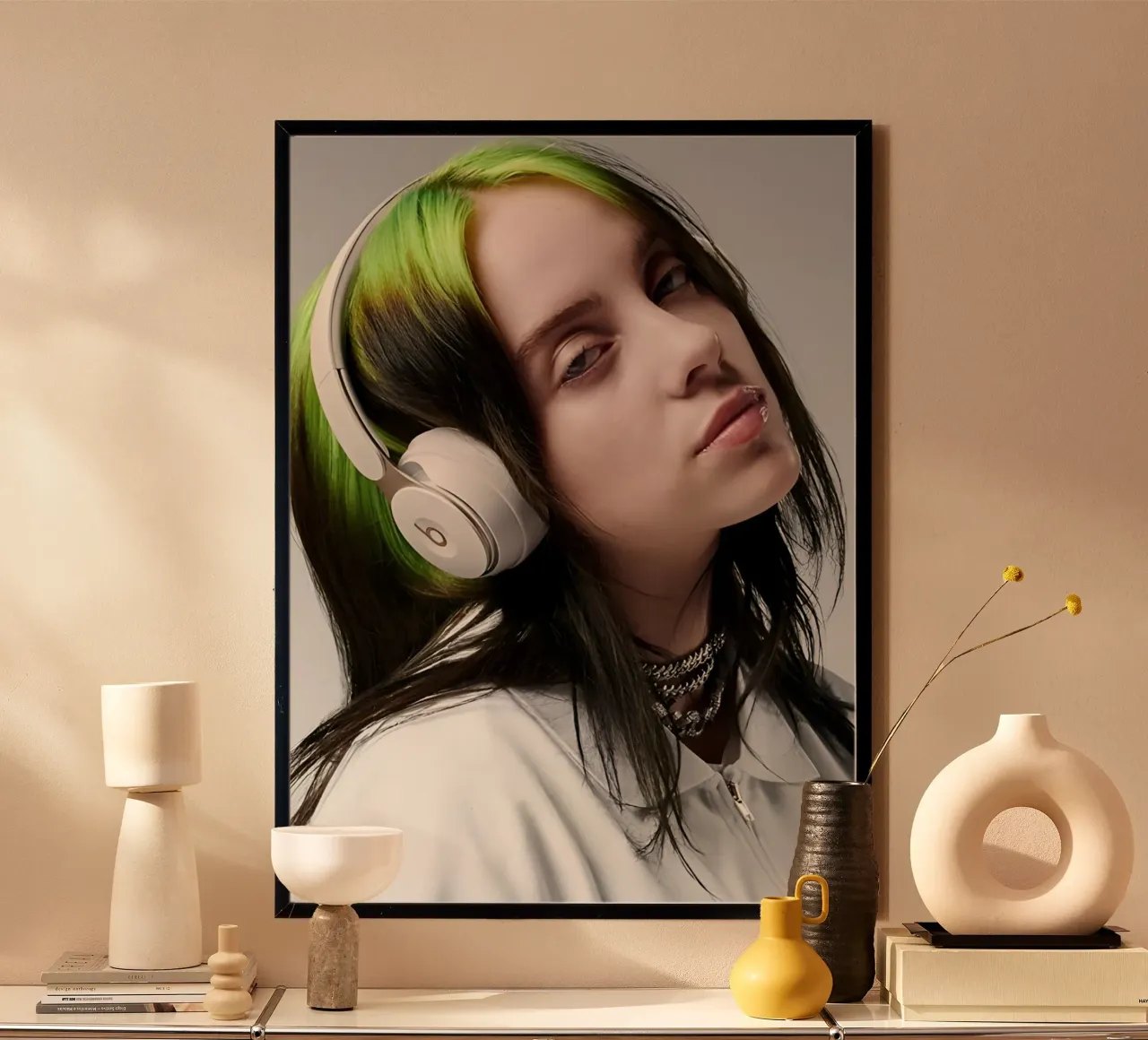 Billie Eilish poster da Low poly art