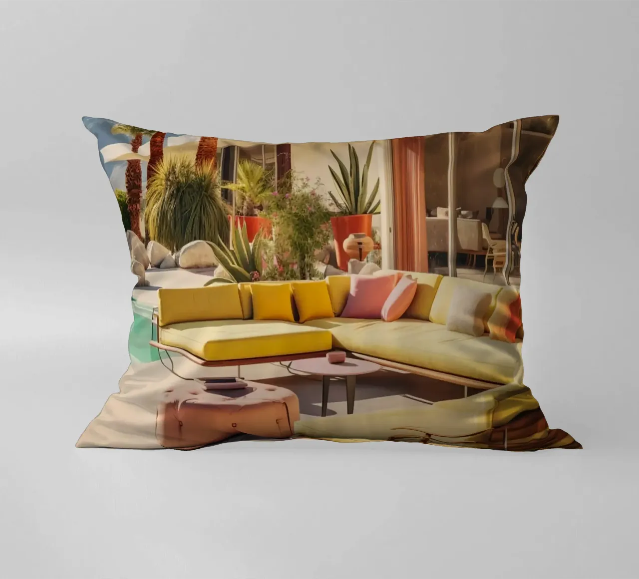 Lounge Chairs With Mountain View cuscino da robertmotoiart