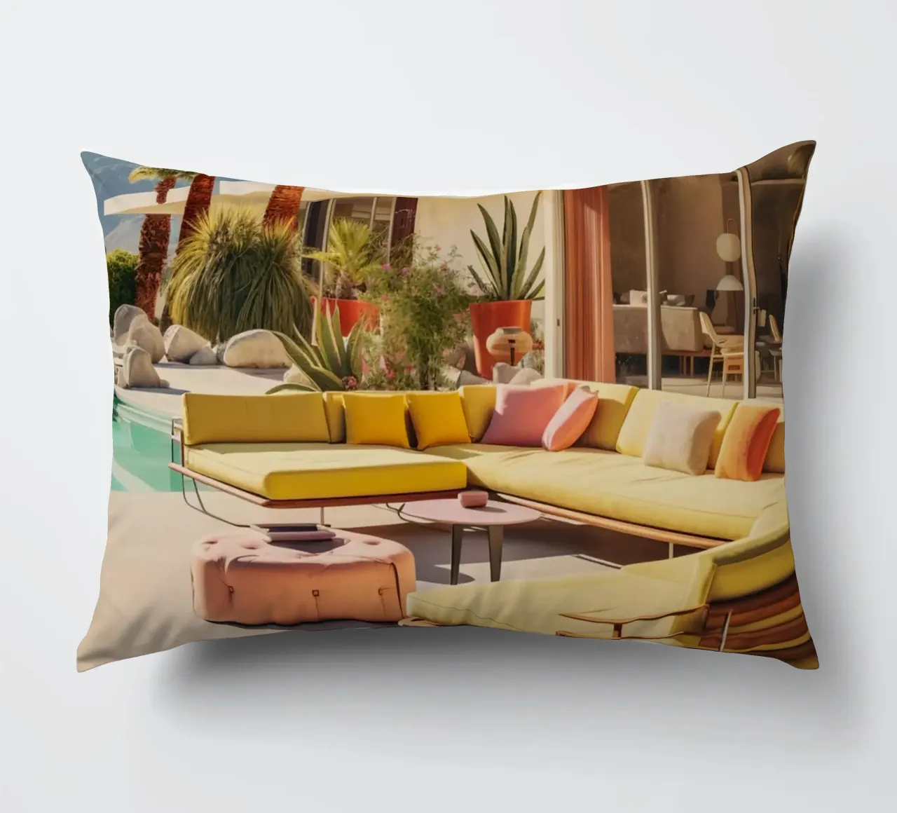 Lounge Chairs With Mountain View cuscino da robertmotoiart