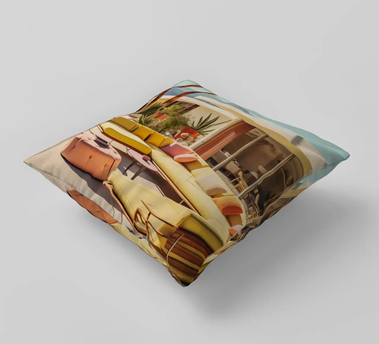 Lounge Chairs With Mountain View cuscino da robertmotoiart