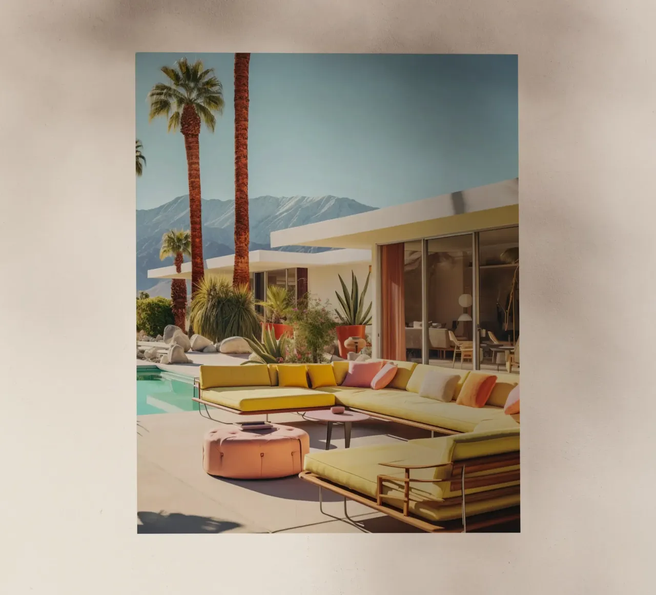 Lounge Chairs With Mountain View pellicola backlit da robertmotoiart
