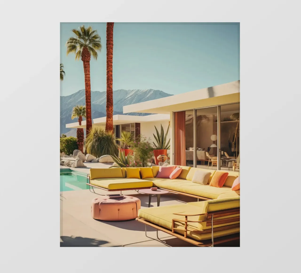 Lounge Chairs With Mountain View pellicola backlit da robertmotoiart
