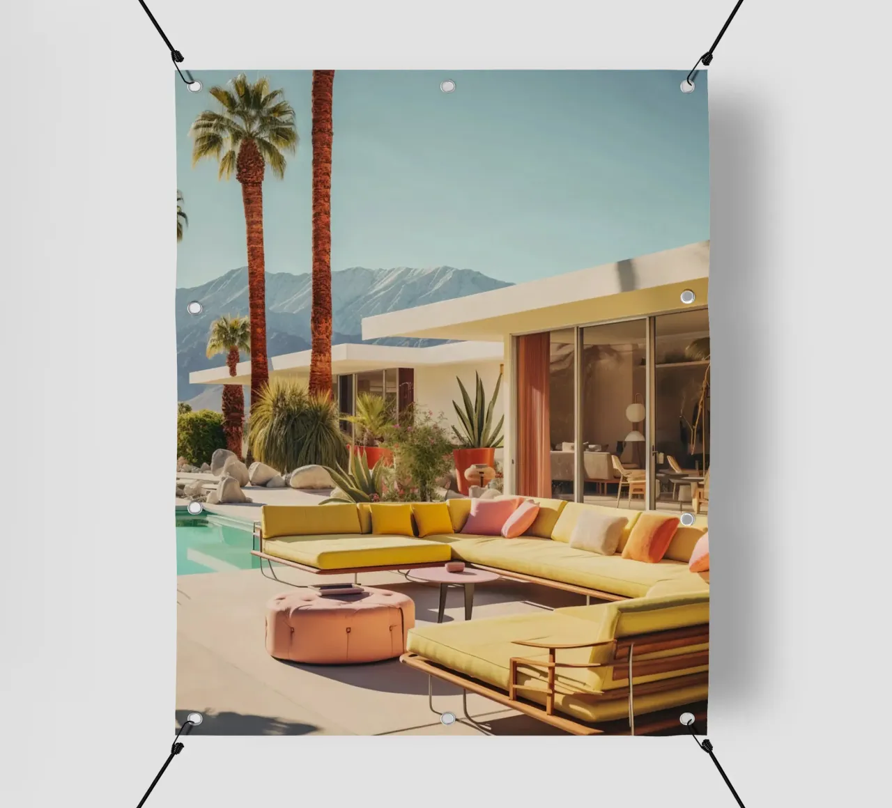 Lounge Chairs With Mountain View telo in pvc da robertmotoiart