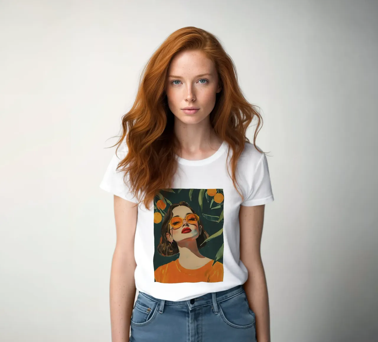 Under The Oranges Tree t-shirt da donna da treechild