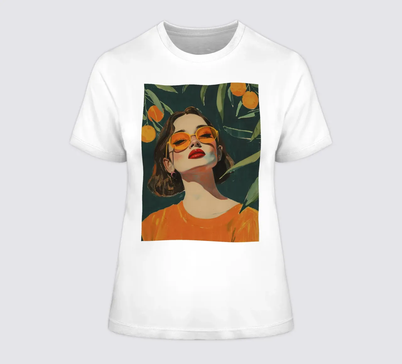 Under The Oranges Tree t-shirt da donna da treechild