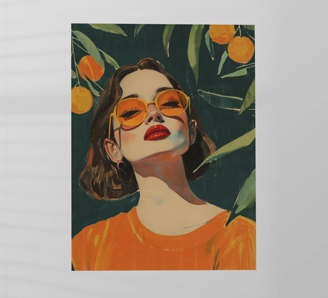 Under The Oranges Tree Backlit Folie von treechild