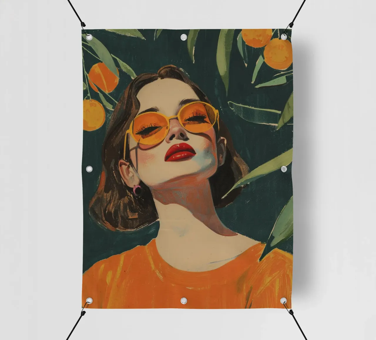 Under The Oranges Tree telo in pvc da treechild