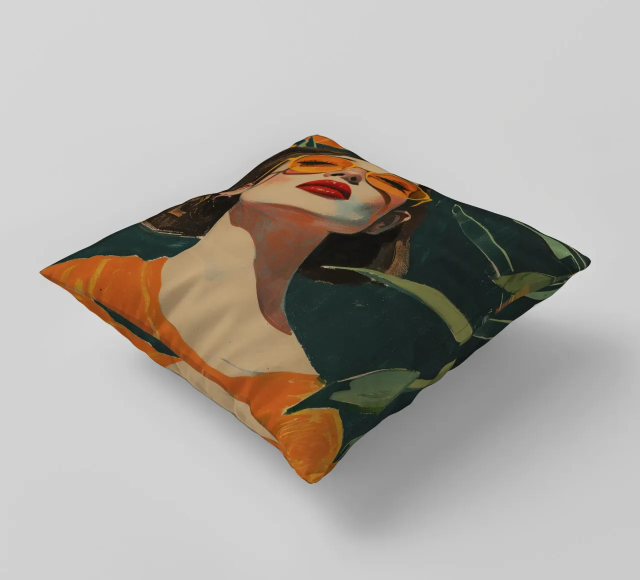 Under The Oranges Tree Kissen von treechild