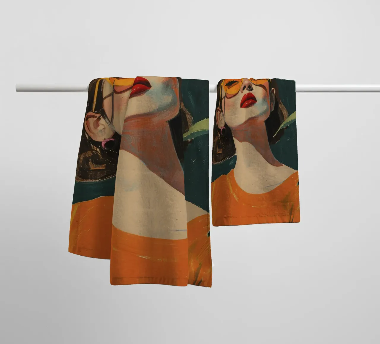 Under The Oranges Tree serviette de bain de treechild