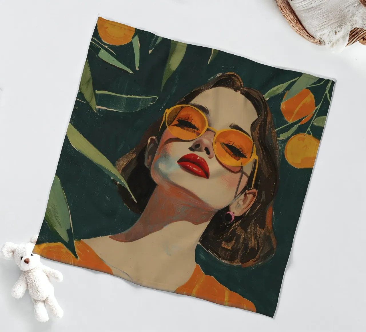 Under The Oranges Tree coperta in pile da treechild