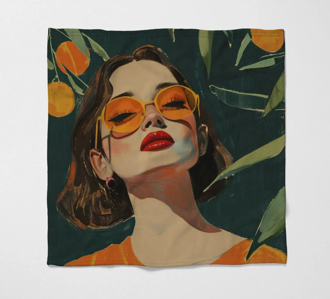 Under The Oranges Tree coperta in pile da treechild