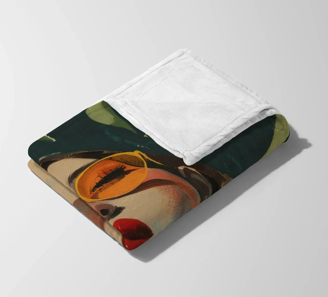 Under The Oranges Tree fleece blanket by treechild