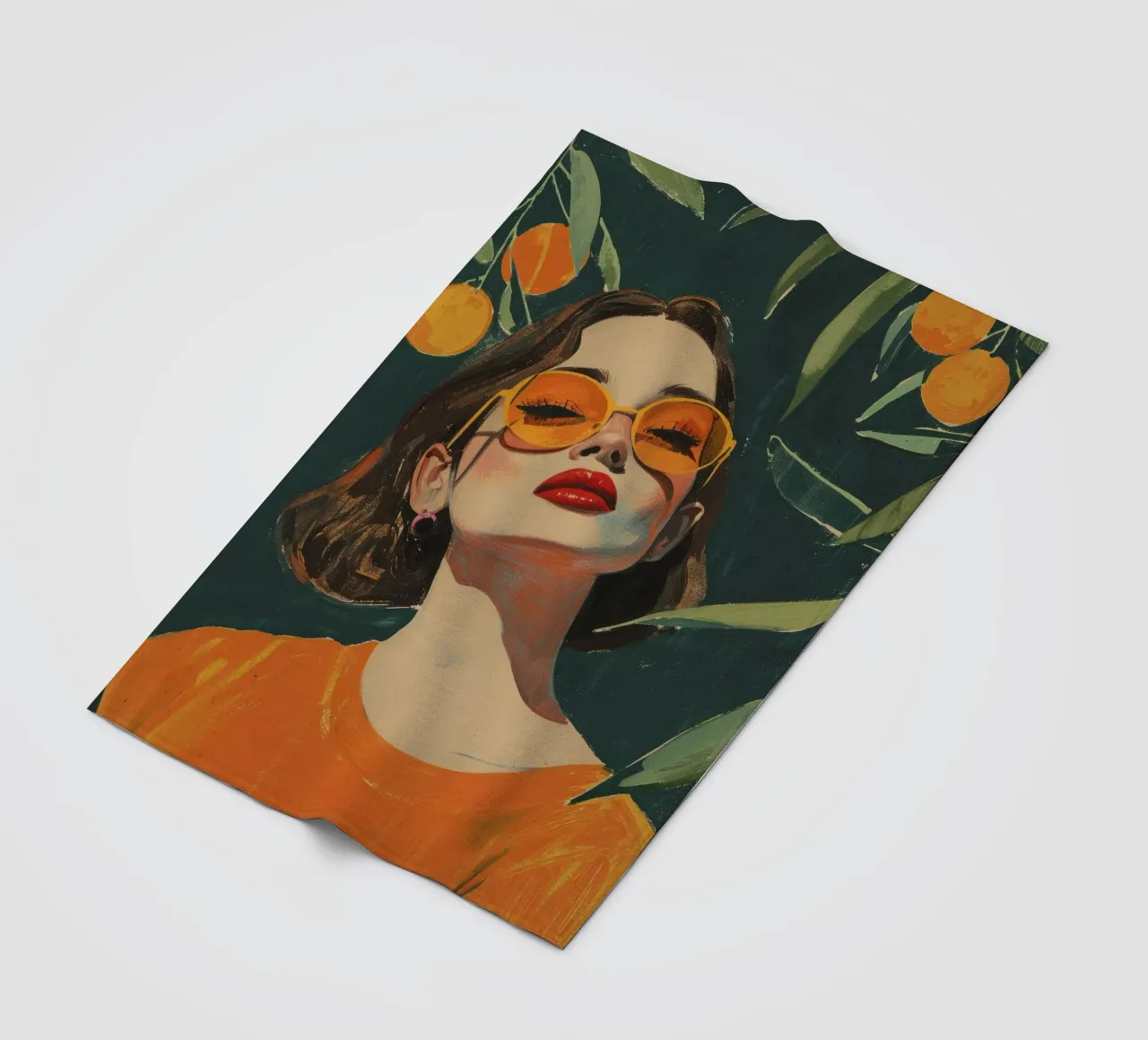 Under The Oranges Tree coperta in pile da treechild