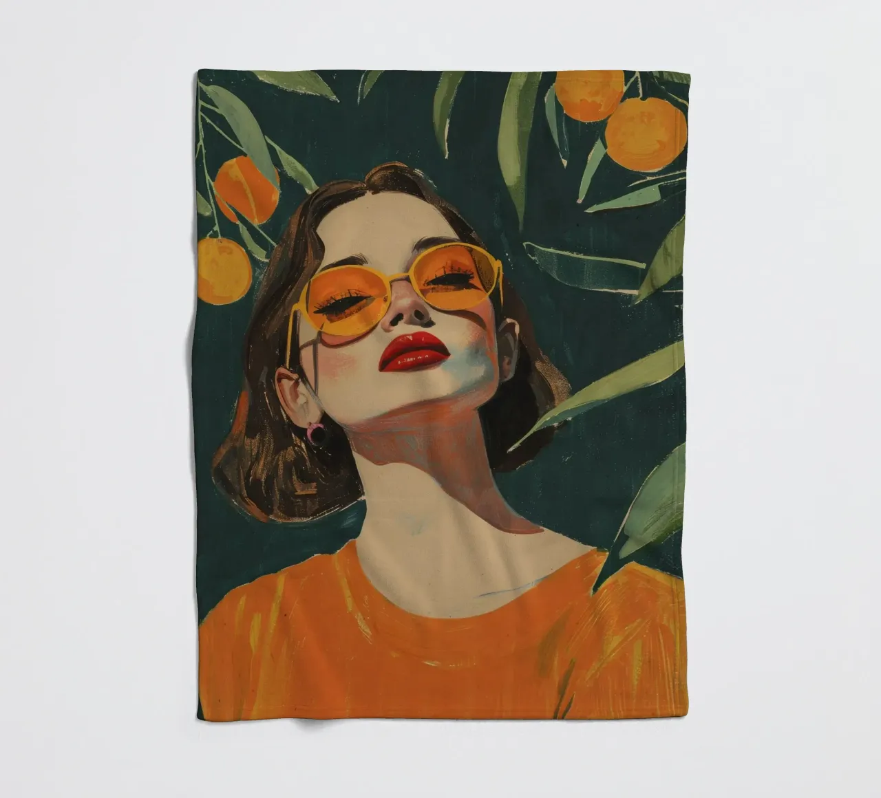 Under The Oranges Tree coperta in pile da treechild