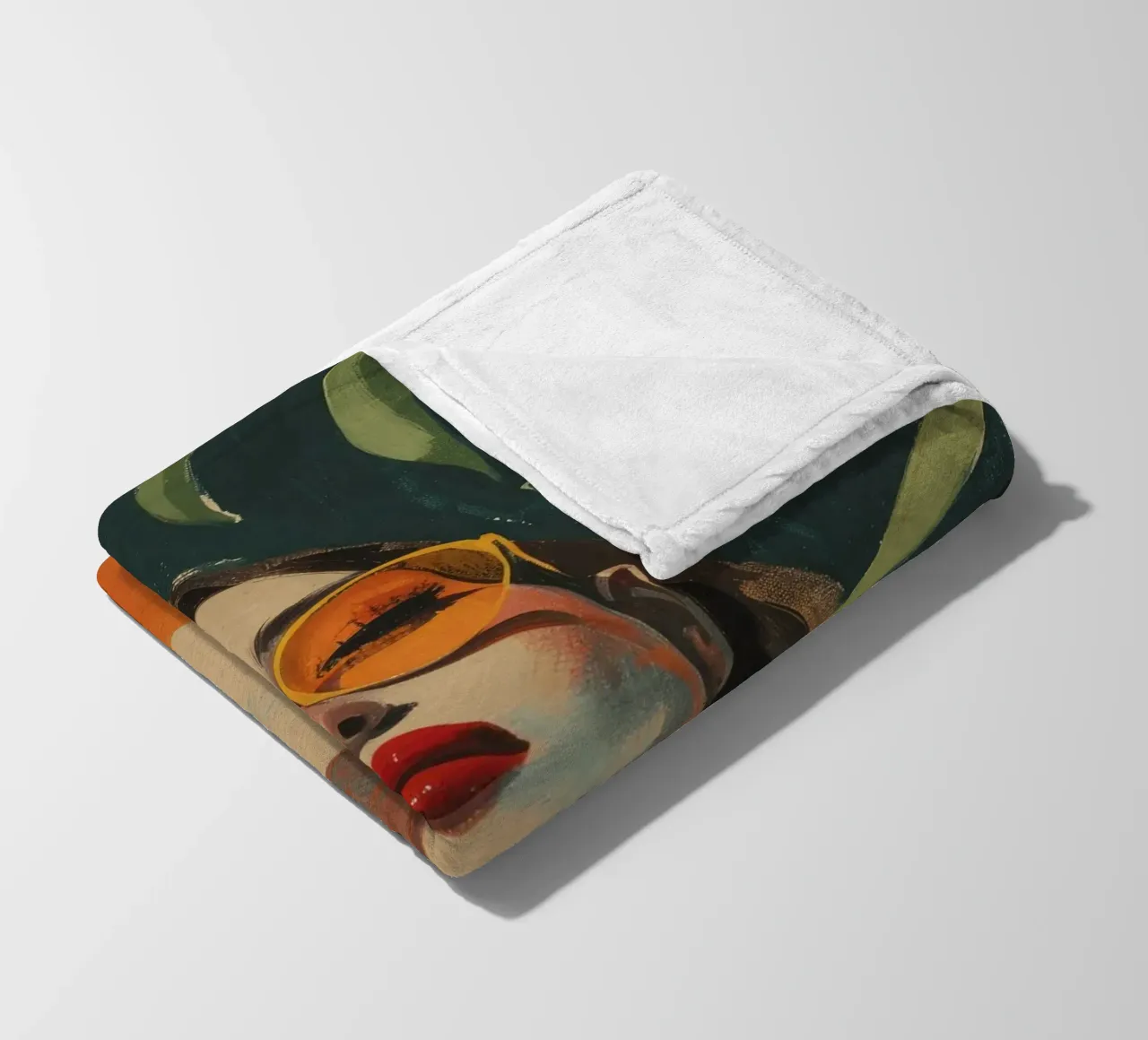 Under The Oranges Tree fleece blanket by treechild