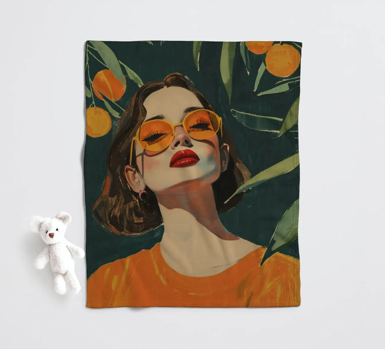 Under The Oranges Tree coperta in pile da treechild