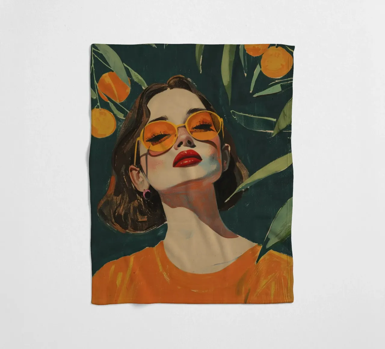 Under The Oranges Tree coperta in pile da treechild