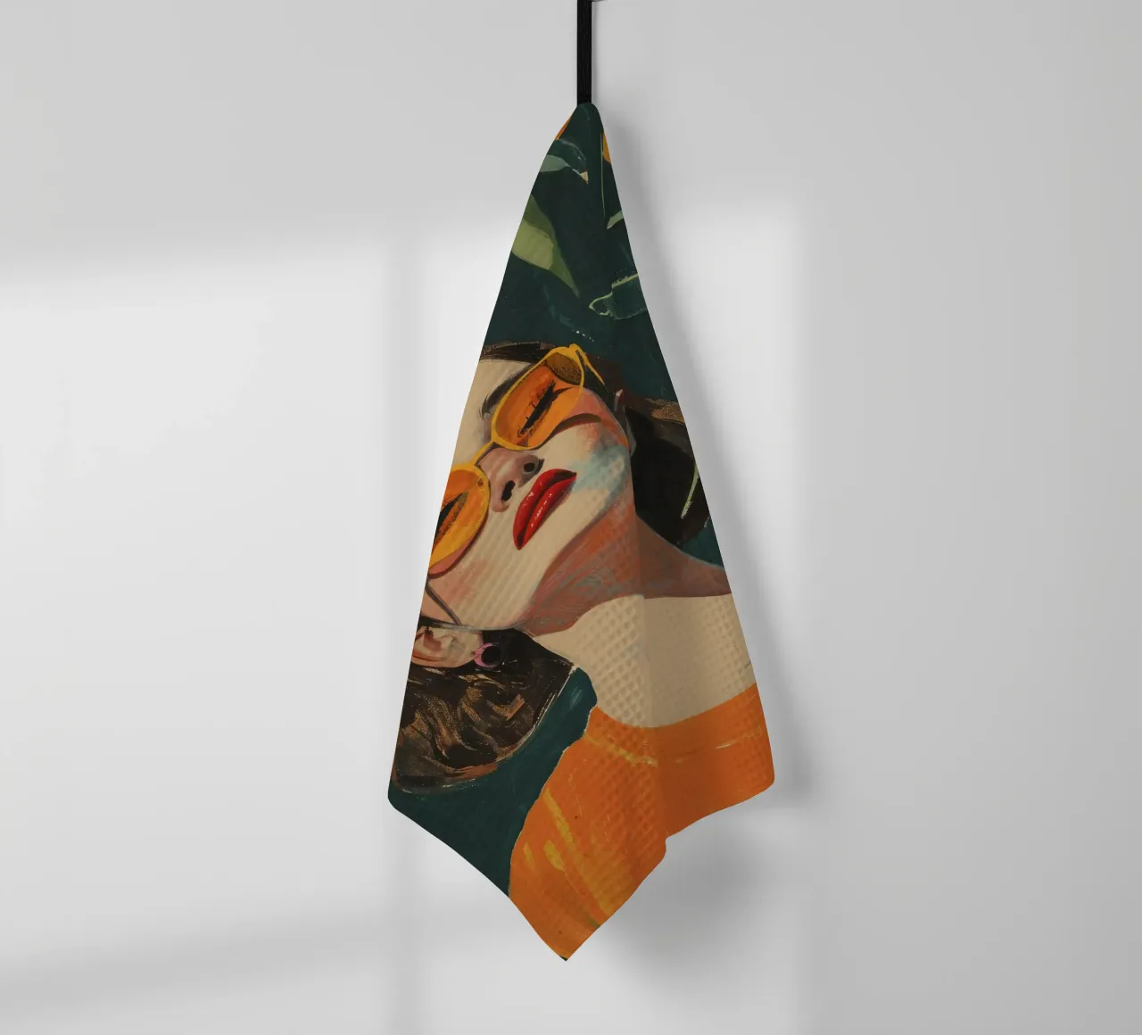 Under The Oranges Tree tea towel by treechild