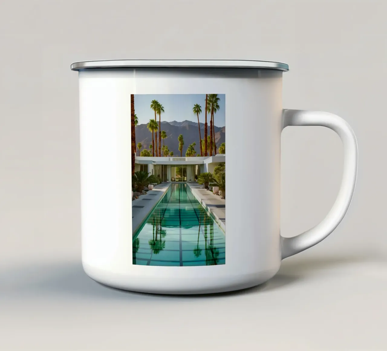 Long Swimming Pool tazza in smalto da robertmotoiart