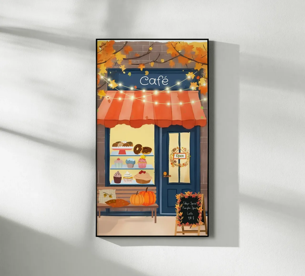 Caffè d'autunno plexiglass da Muminpapery