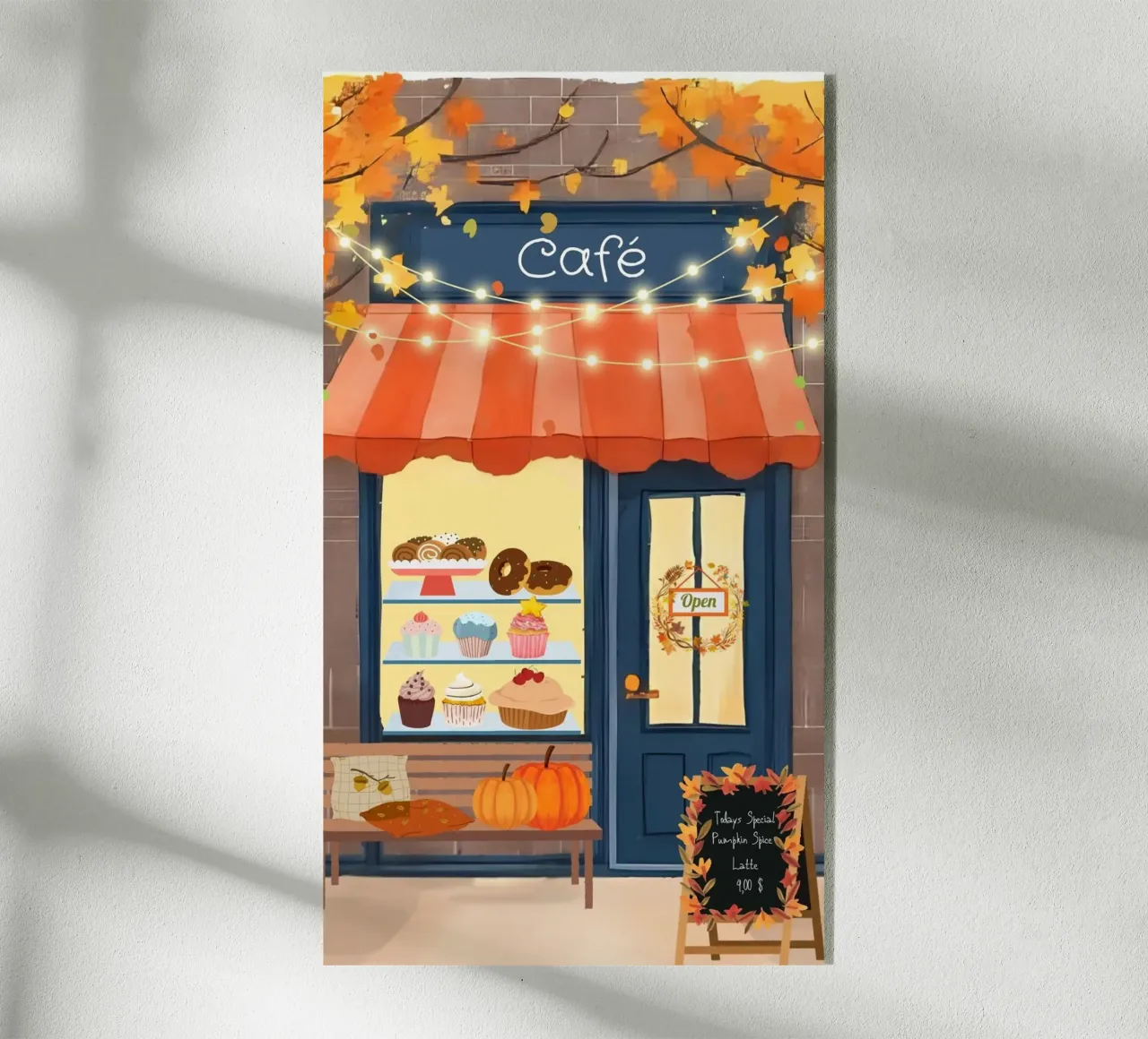 Caffè d'autunno plexiglass da Muminpapery