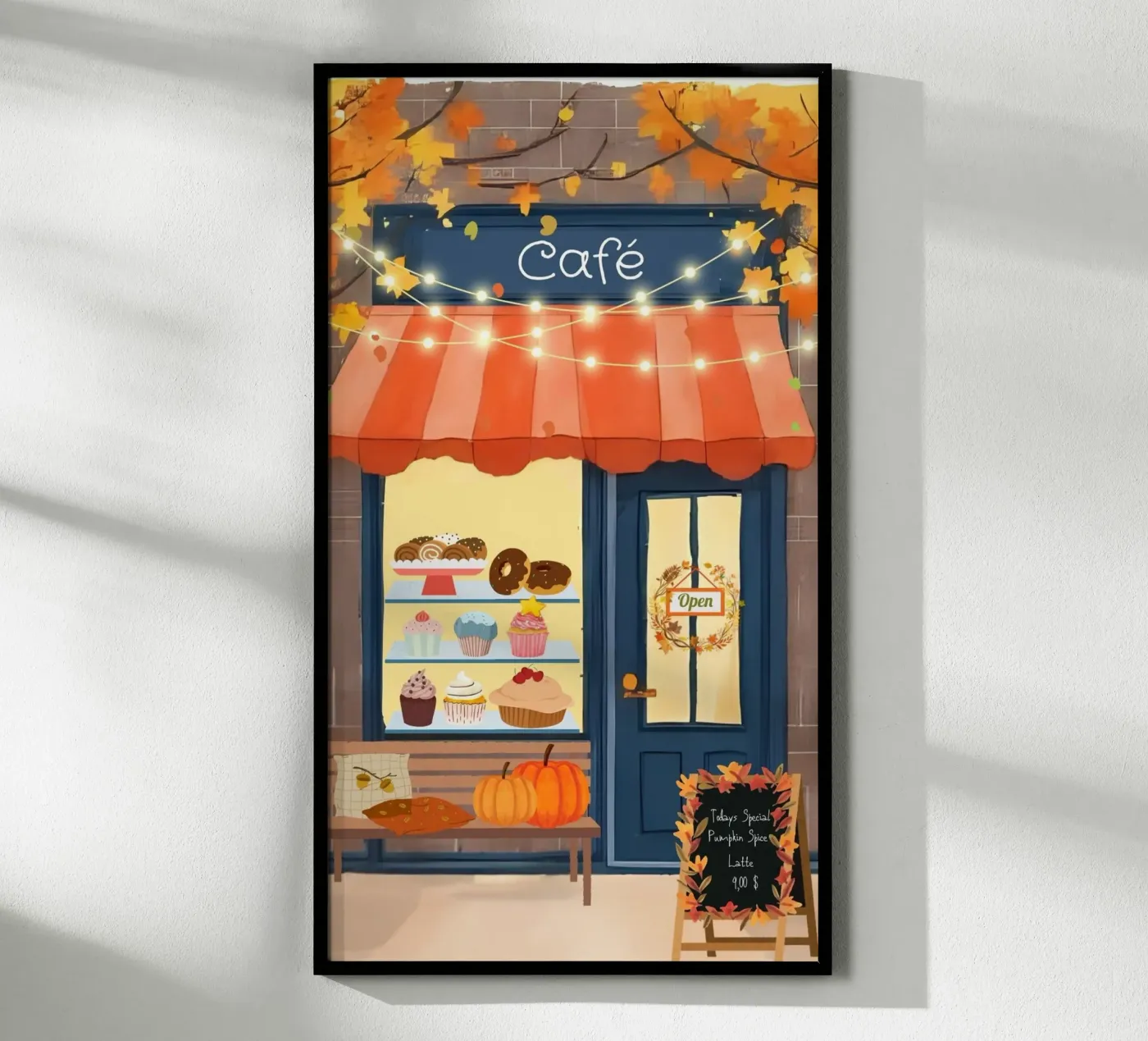 Autumn café poster da Muminpapery