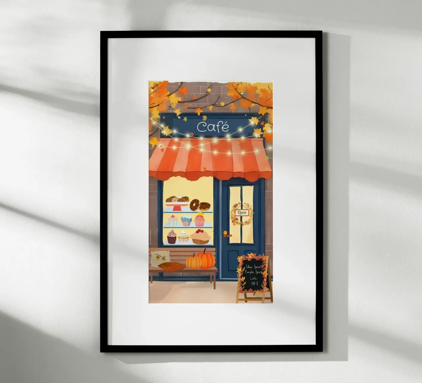 Autumn café poster da Muminpapery