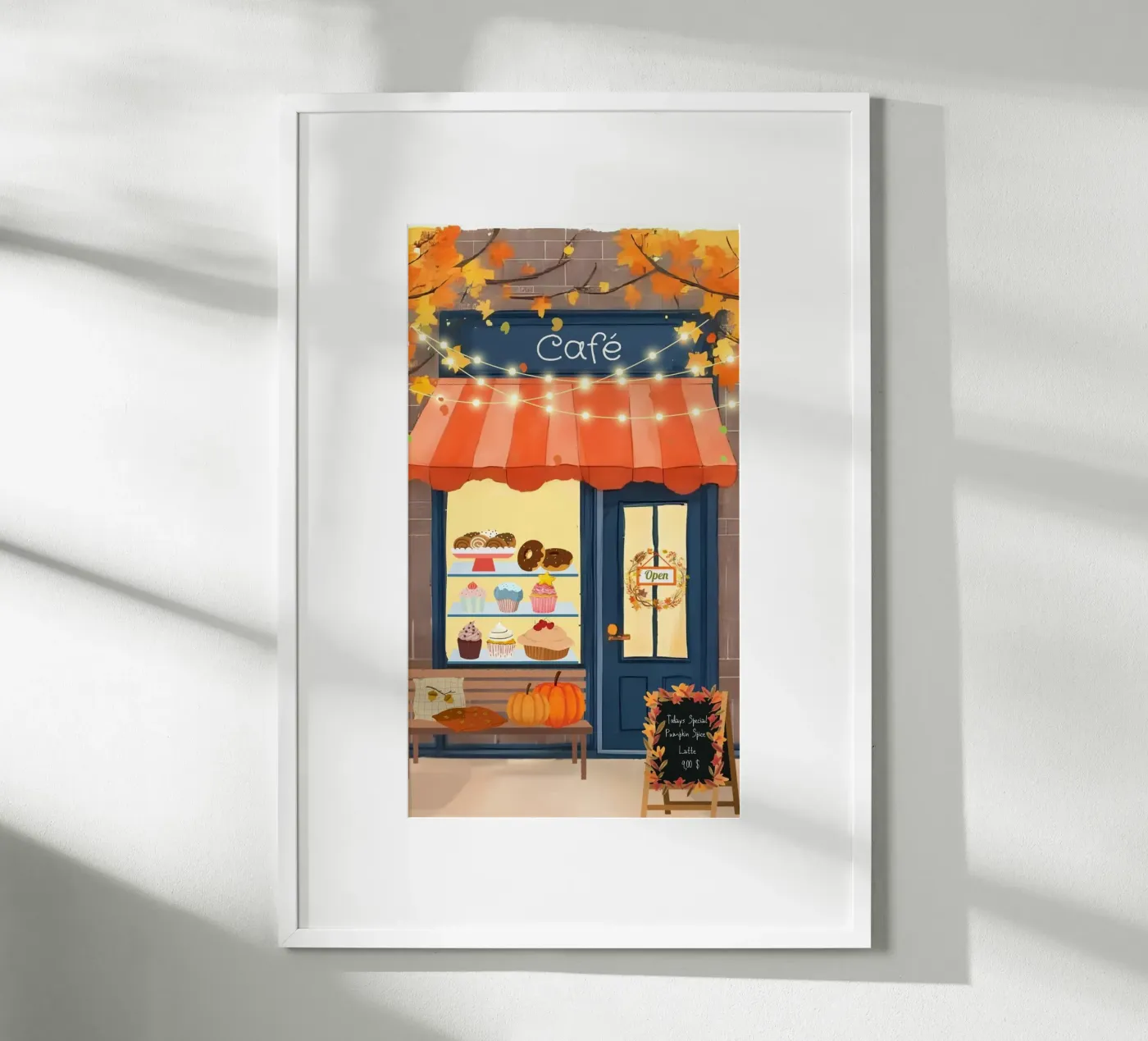 Autumn café poster da Muminpapery