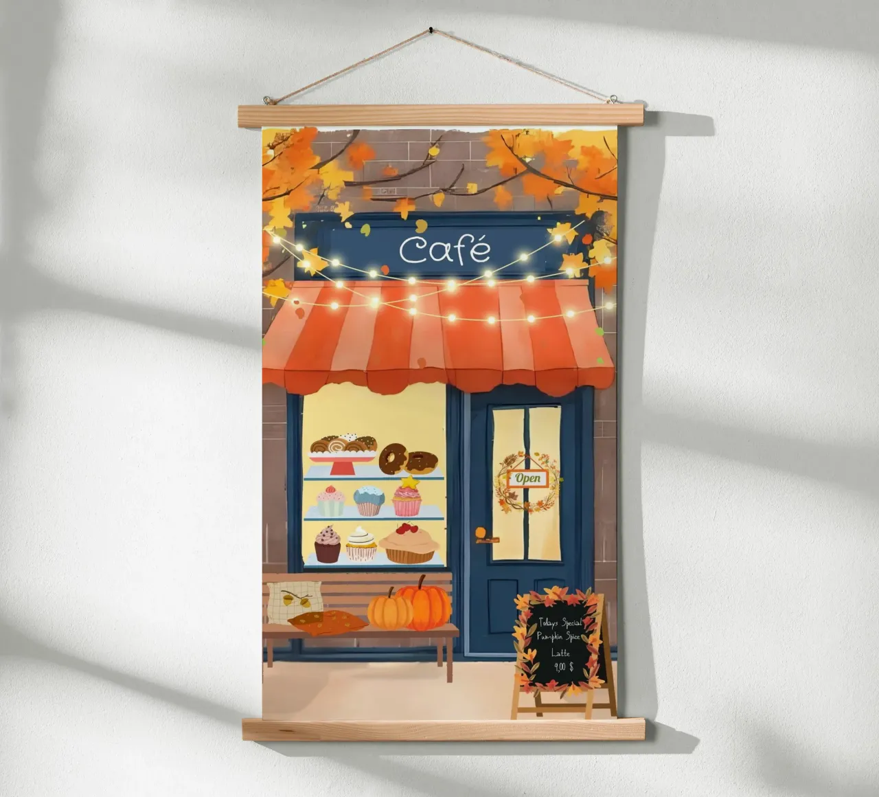 Caffè d'autunno poster da Muminpapery