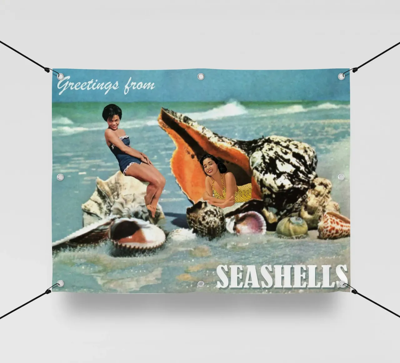 Greetings from Seashells telo in pvc da MsGonzalez