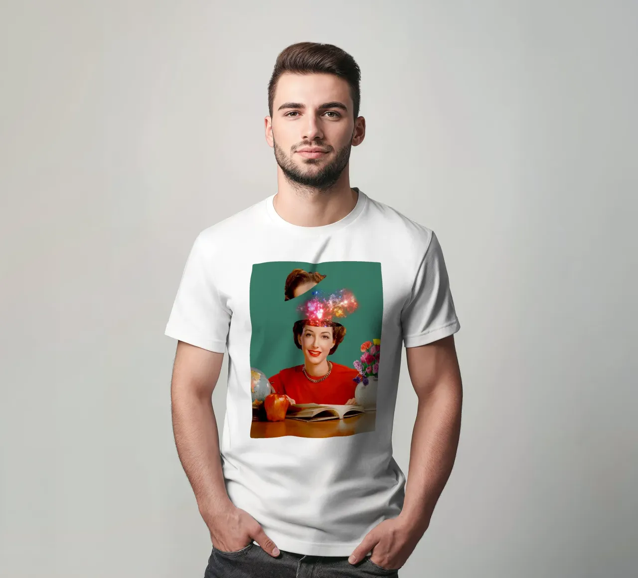 The Reader (Fireworks in my head) t-shirt da MsGonzalez