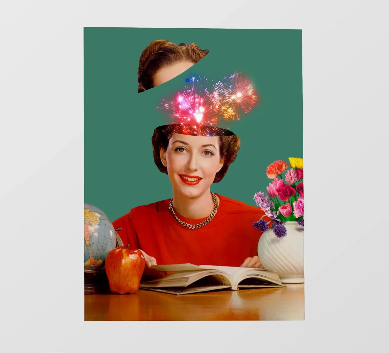 The Reader (Fireworks in my head) telo in pvc da MsGonzalez